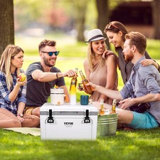 VEVOR Nevera Rígida Portátil 49,6 L Capacidad de 45-50 Latas para Camping, Viaje