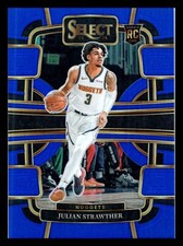 2023-24 Select Blue Prizm Concourse #78 Julian Strawther Nuggets RC Rookie