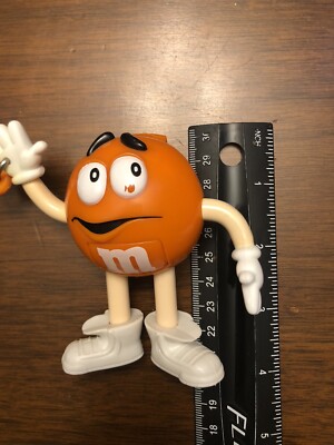 MARS M&M'S Collectible Orange M&M Candy Holder Keychain Candy