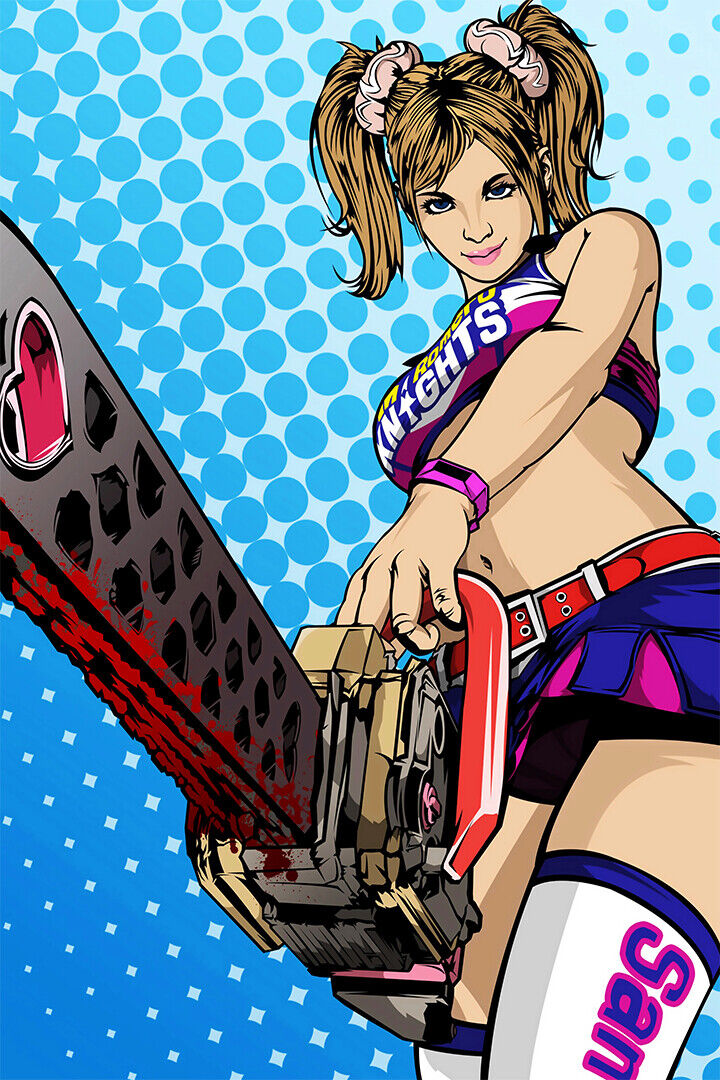 Lollipop Chainsaw Console Video Game Wall Art Home Decor - POSTER 20x30