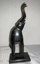 Elephant Figurine Made In India Trunk Up 7 1/2”