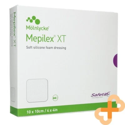 MOLNLYCKE Mepilex Xt Silikonverband 10x10 Cm 5 Stk Wundheilung Pflege Pflaster