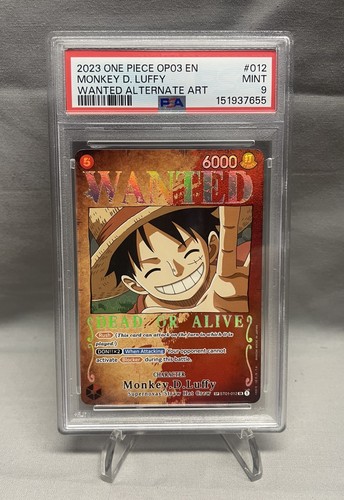 Monkey.D.Luffy (Wanted Poster) graded PSA 9 for sale on eBay