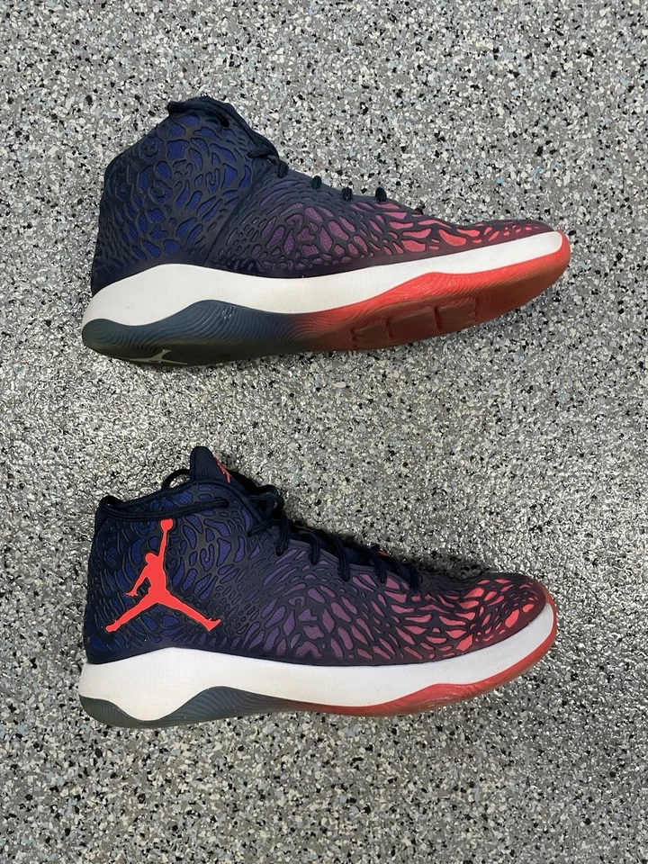 Zapatos de baloncesto Nike Air Jordan Ultra Fly azul rojo universitario infrarrojo talla 11,5 Foto 2 de 4