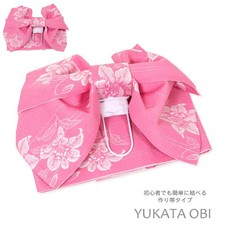 Tie obi, made obi, women's yukata, yukata obi, yukata obi, knot obi, attached