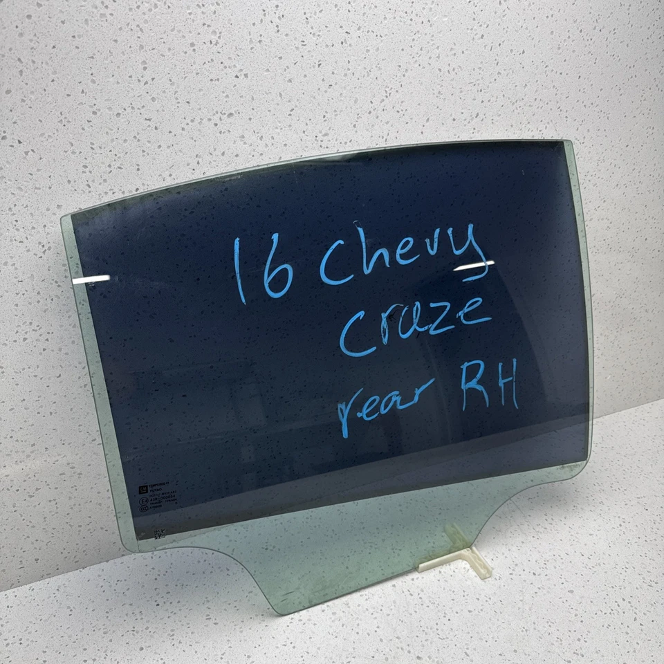 2016 CHEVY Cruze REAR Right SIDE DOOR WINDOW GLASS OEM - Изображение 2 из 4