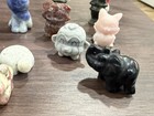 Crystal Carving Lot. Grinch Raccoon Monkey. Lapis Jade Pink Opal Black Obsidian. — photo 3