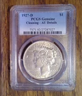 1927-D Peace Silver Dollar PCGS AU Details (027)