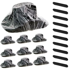 Cowboy Hat Protector - 20pcs Dust & Waterproof Covers, Keeps Hats Safe Black 
