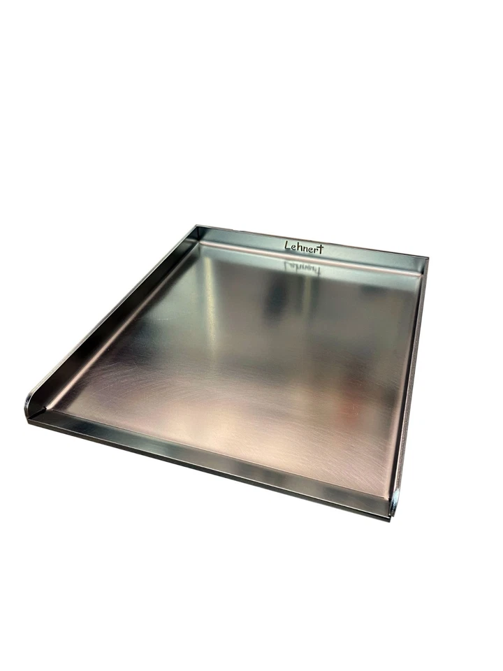 Lehnert Grillplatte 380x320x30mm 4mm Edelstahl V2A Plancha TOP Qualität NEU