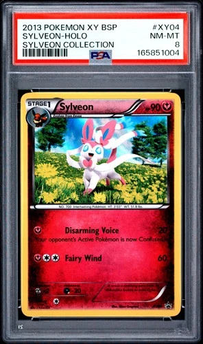 2013 POKEMON XY BLACK STAR PROMO SYLVEON COLLECTION #XY04 SYLVEON-HOLO PSA 8
