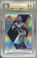 5884 CeeDee Lamb 2020 Panini Mosaic #207 Prizm Silver RC BGS 9.5