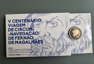 Portugal 2 euro commémorative 2019 Folder BE - Magellan - Photo 1/4