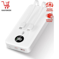Power Bank 30000Mah Pd 22,5W Schnellladung Externer Akku 4 AusgäNge 2 EingäNge