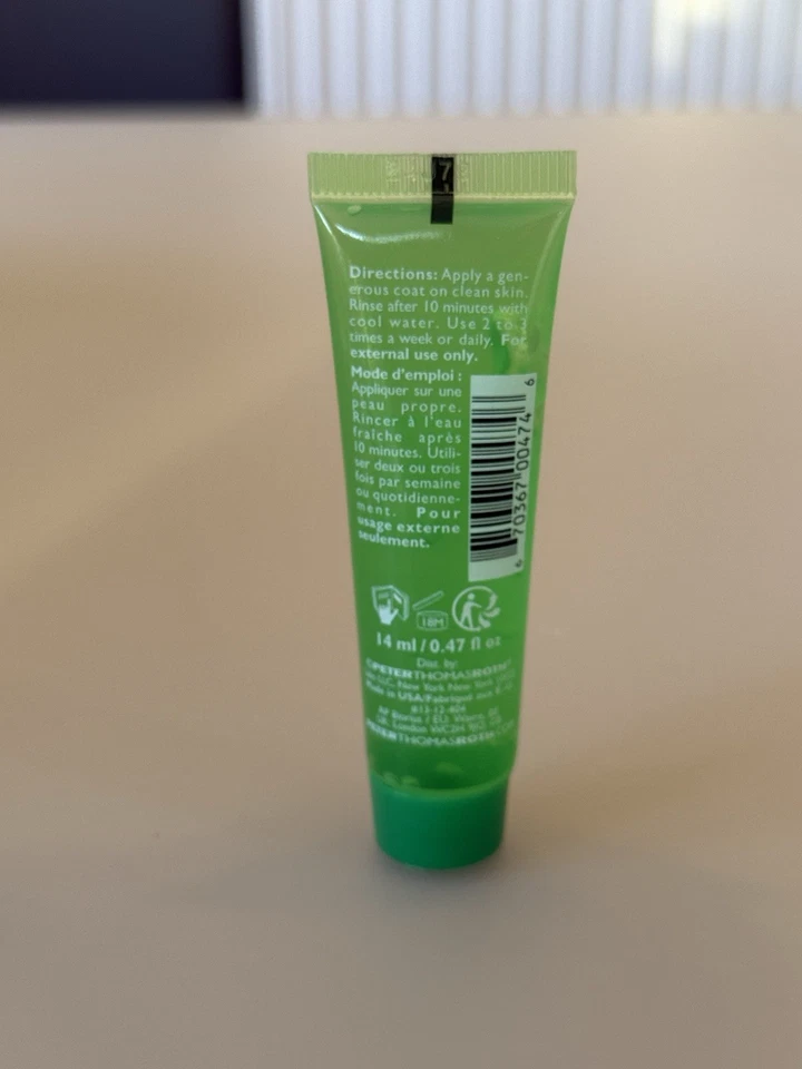 New BNWT Peter Thomas Roth Cucumber Gel Mask 14ml Travel Sample Skincare Face - Image 2 of 2