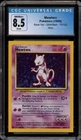 Pokemon Mewtwo Base Set Unlimited Holo Rare #10 SQUARE CUT CORNERS CGC 8.5