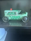 vintage Louis Marx & Company green tin lithograph wind-up tractor #5