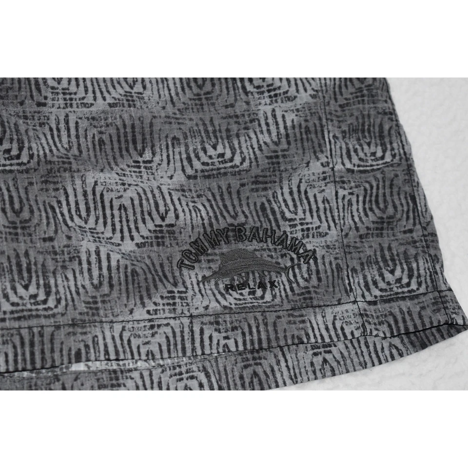 Tommy Bahama Bañador Pantalones Cortos Para Hombre Talla XL Gris Nylon Con Bolsillos Foto 2 de 4