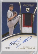 2020 Panini Immaculate Rookie 23/99 Lewis Thorpe #106 Patch Auto 0l1p