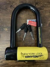 Kryptonite New York Fahgettaboudit Keyed Heavy Duty Steel U-Lock 3 Keys