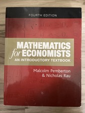 Mathematics for Economists : An Introductory ...