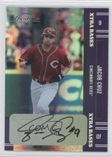 2005 Playoff Prestige Xtra Bases Purple Auto 22/50 Jacob Cruz #129 Auto 0v1