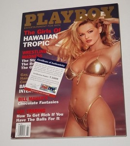 Jennifer Rovero rare signed Centerfold Poster /w Magazine PSA DNA Playboy