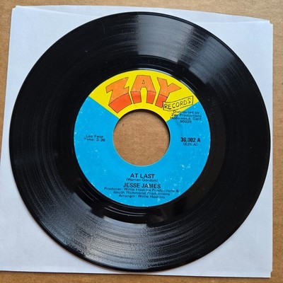JESSE JAMES At Last/I Know I'll Never Find Another One 45 7'' Record Vinyl ZAY