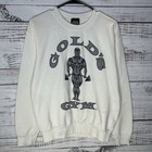 Vintage Gold’s Gym Retro Logo Graphic Pullover Crewneck Sweatshirt Adult Small