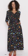 Little Party Dress Adeline Galaxy Maxi Women’s AU 16 US 12 Viscose Rayon Pockets