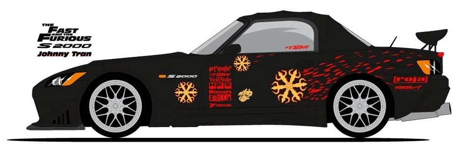 Lot Décalcomanies à l'échelle 1:18 pour voitures Fast & Furious, 9 planches - Photo 3/4