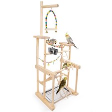 Chuiendi Bird Playground 4 Layer, Parrot Perch Stand Bird Play Stand for Parakee