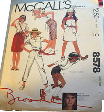 8578 McCall's Brooke pattern Girls' Skirt, Pants & Shorts & Transfer sz 7 uncut