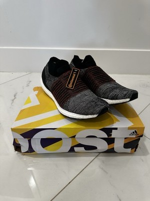 Size 11.5 - Adidas UltraBoost Laceless Black White