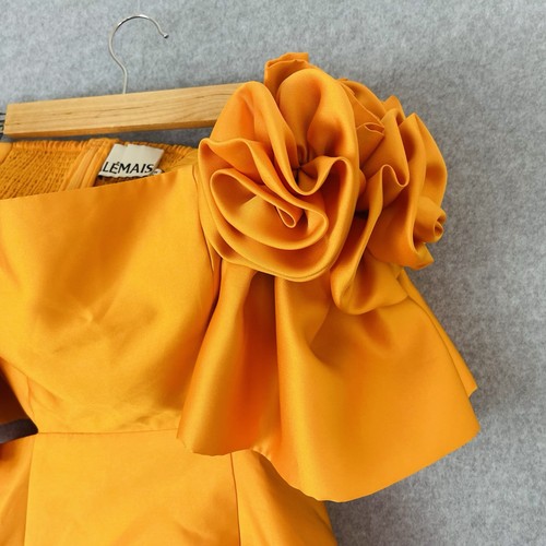 Vestido ALEMAIS Talla AU 10 US 6 Macie Rosette Mini Nuevo con Etiquetas Fiesta Cóctel Evento Naranja - Imagen 6 de 17