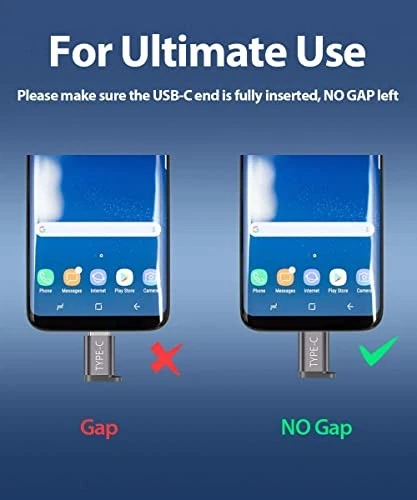 JSAUX Micro USB (Female) to USB C Adapter 4-Pack, Aluminum USB Type C Adapter - Image 2 of 4