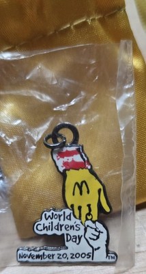 McDonald's World's Children's Day November 20, 2005 Necklace Charm With Bag