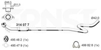 MittelschalldäMpfer Ernst 314077 FüR Fiesta CB1 Ford CCN 6 Van LPG