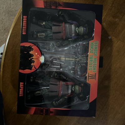 NECA Teenage Mutant Ninja Turtles 3 III Donatello and Raphael 2 Pack 7  Sealed
