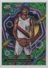 2023-24 Topps Cosmic Chrome Green Space Dust Refractor 52/75 Shaedon Sharpe uk2