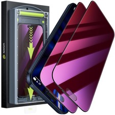 WSKEN for iPhone 17 Pro Max Privacy Screen Protector - Purple Gradient Anti B...
