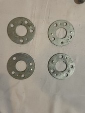 4 Wall Mount 3” Diameter Plates To Hold Closet Rod--4 Fastening Screw Holes