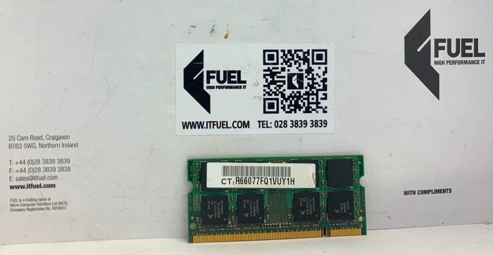 Infineon  1gb DDR SODIMM ram memory module 5300 -  HYS64T128021EDL-3S-B2 - Image 3 of 3