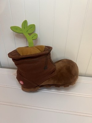! Disney Pixar Wall-E Brown Boot with Green Plant 7'' Plushie Stuffed Animal G2 !