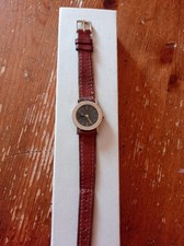 orologio donna vintage pelle oro Non Funzionante E Senza Doc.non So Se Originale