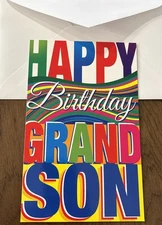 Birthday GRANDSON Loved Appreciated 5'x7.75" Stockwell Greeting Card