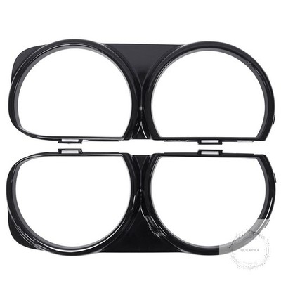 Headlight Bezel Covers Black for Dodge Challenger 2015-2023