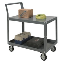 Two Shelf Unassembled Heavy Duty Service Cart 1200 Lb. Capacity 48"L x 24"W x