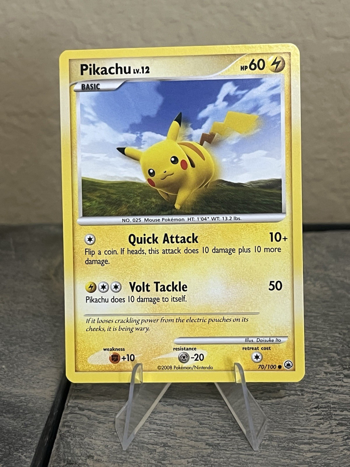 Pikachu 70/100 2008 Pokemon TCG Majestic Dawn Regular LP