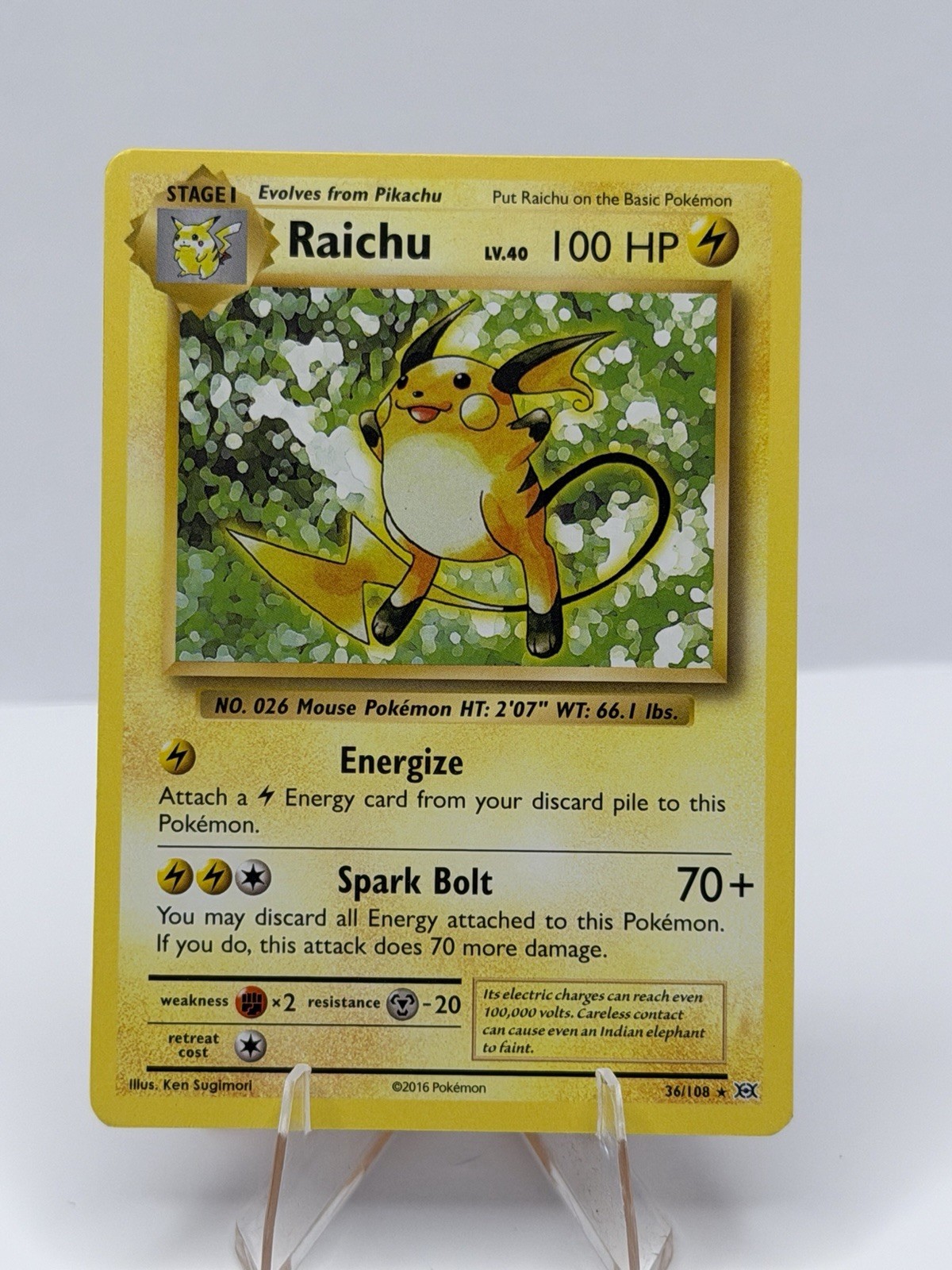 Raichu - (XY Evolutions) 036/108 Deck Exclusives Regular